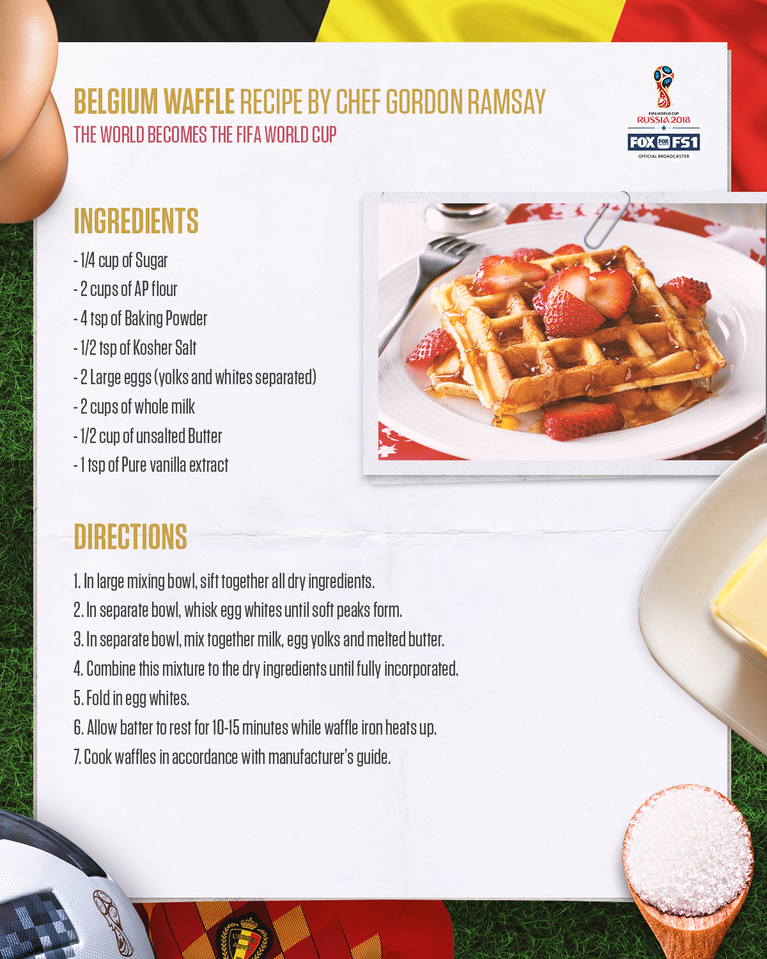 Official 2018 FIFA World Cup Brunch Menu by Chef Gordon Ramsay FOX 28