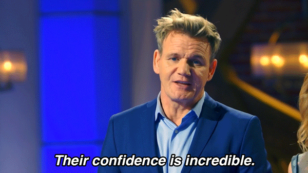 gordon ramsay thinks the contestants have incredible confidence on masterchef
