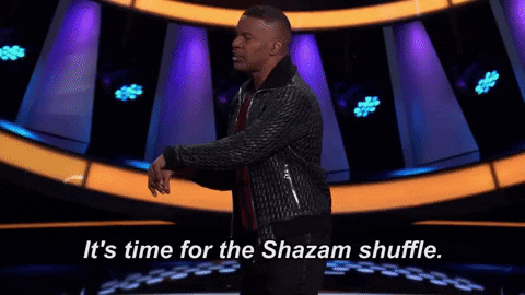 jamie foxx hosting beat shazam and doing a dance