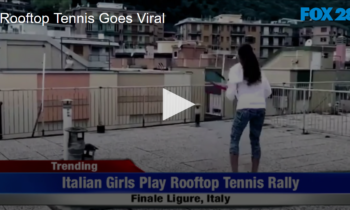 Rooftop Tennis Goes Viral
