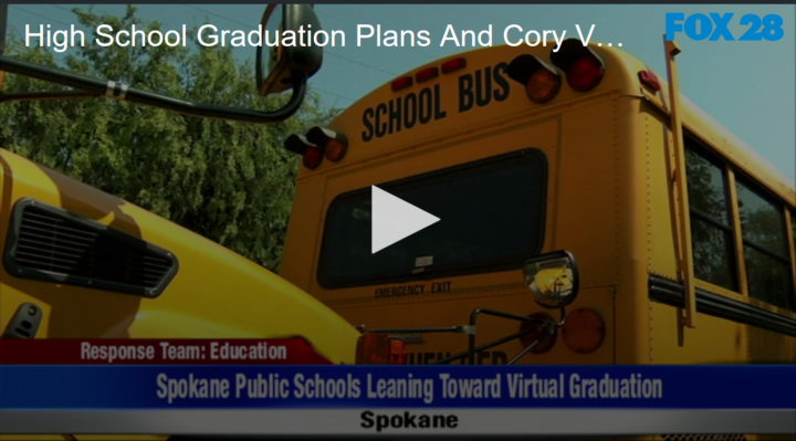 2020-04-24 High School Graduation Plans And Cory Visits Campus FOX 28 Spokane
