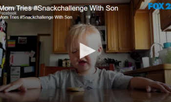 Mom Tries #Snackchallenge With Son