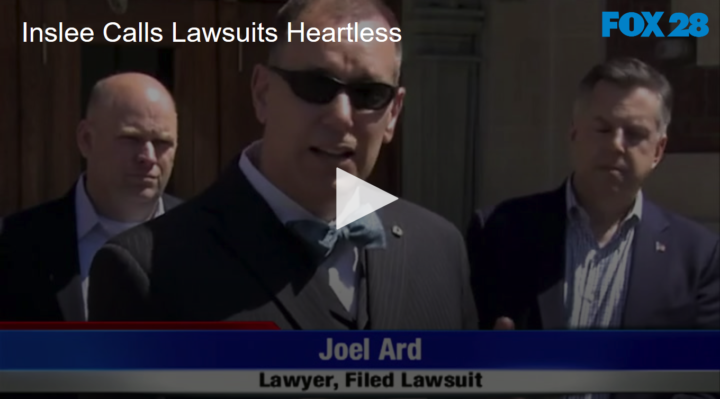 2020-05-06 Inslee Calls Lawsuits Heartless FOX 28 Spokane