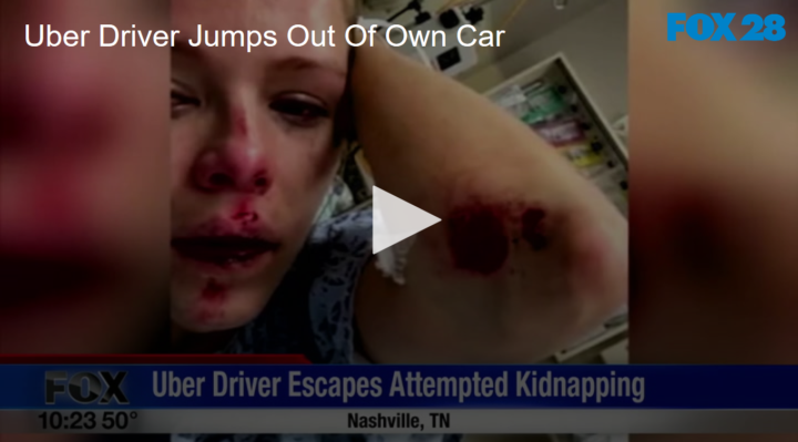 2020-05-13 Uber Driver Jumps Out Of Own Car FOX 28 Spokane