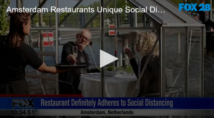 2020-05-19 Amsterdam Restaurants Unique Social Distancing Solution FOX 28 Spokane