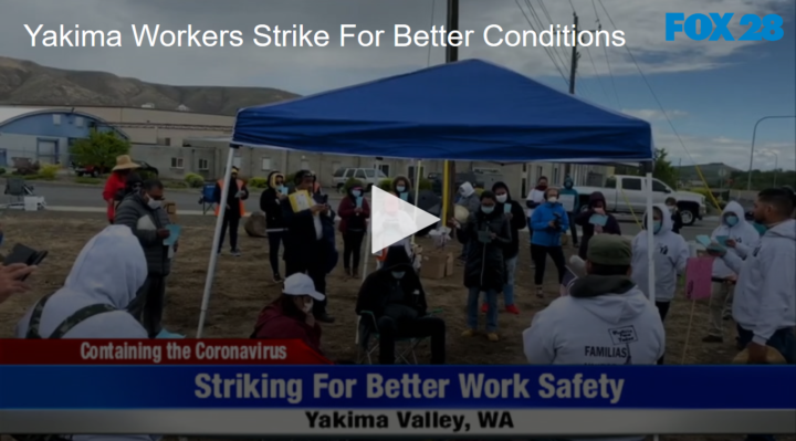 2020-05-20 Yakima Workers Strike For Better Conditions FOX 28 Spokane