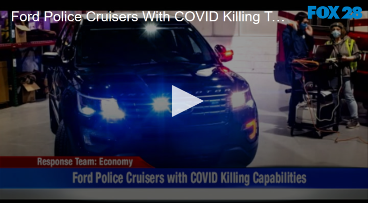 2020-05-29 Ford Police Cruisers With COVID Killing Tech FOX 28 Spokane