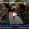 City Council Meeting About Curfews