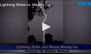 Lightning Strike vs. Moving Car