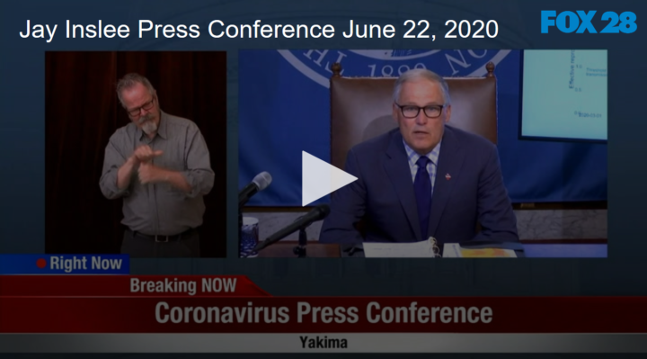 2020-06-23 Governor Inslee Explains Face Covering Mandate in Press Conference FOX 28 Spokane