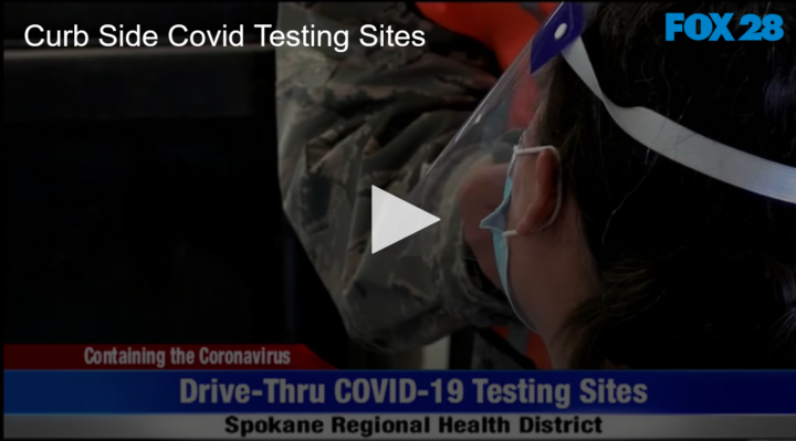 2020-07-07 Curb Side COVID-19 Testing Sites FOX 28 Spokane