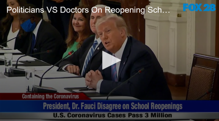 2020-07-08 Politicians VS Doctors On Reopening Schools FOX 28 Spokane