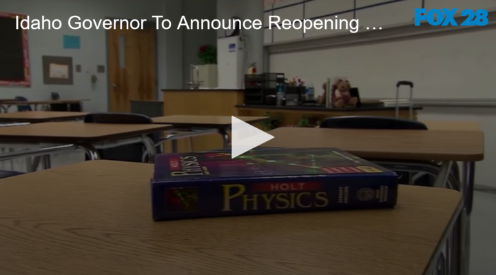 2020-07-09 Idaho Governor To Announce Reopening Plan for Schools FOX 28 Spokane
