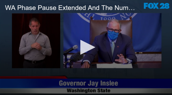 2020-07-15 WA Phase Pause Extended And The Numbers FOX 28 Spokane