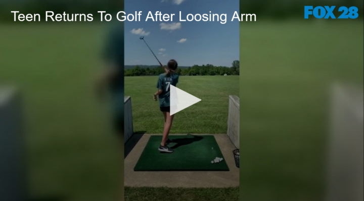 2020-07-31 Teen Returns To Golf After Loosing Arm FOX 28 Spokane