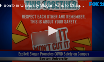 F-Bomb in University Slogan Aims to Change Behavior