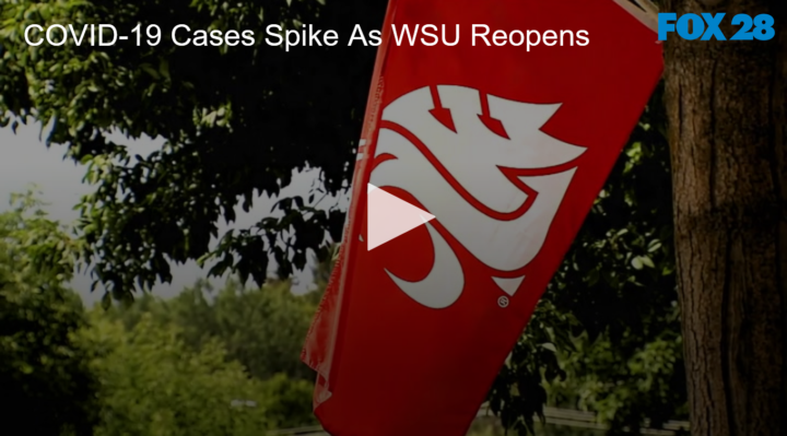 2020-08-24 COVID-19 Cases Spike As WSU Reopens FOX 28 Spokane