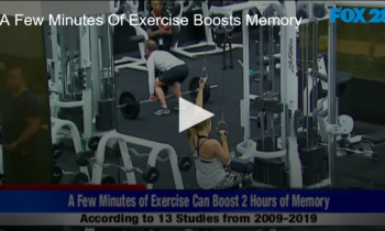 A Few Minutes Of Exercise Boosts Memory