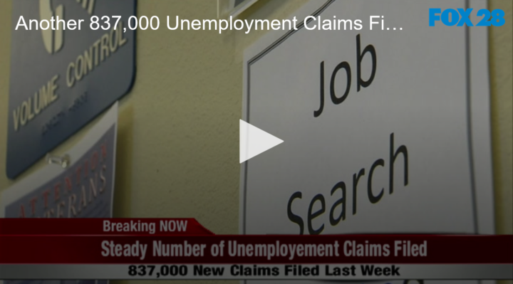 2020-10-01 Another 837,000 Unemployment Claims Filed FOX 28 Spokane