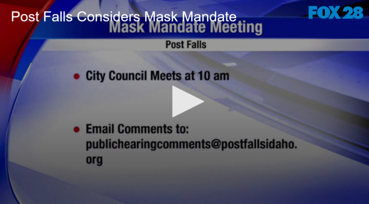 2020-11-09 Post Falls Considers Mask Mandate FOX 28 Spokane