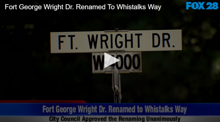 street sign reading "FT. Wright Dr"