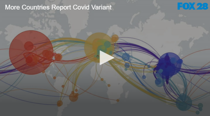 graph showing the spread of Covid across the globe