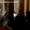 mob breaking a glass door window