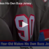 8-Year-Old Makes His Own Bucs Jersey