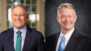 Idaho and Washington governors visit the Inland Northwest, but not with each other