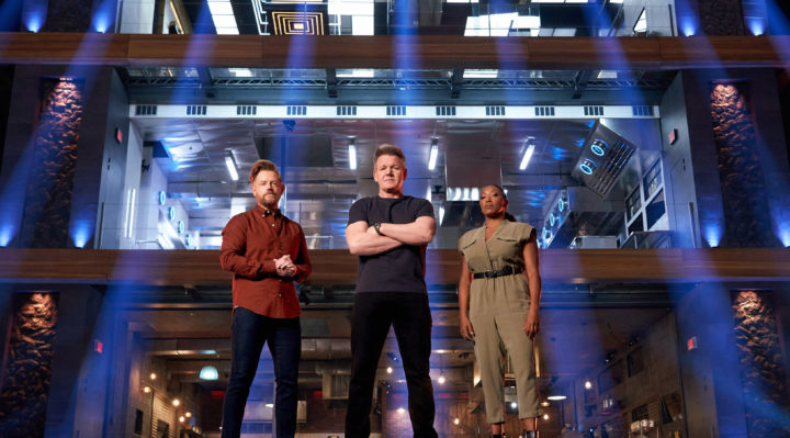 NextLevelChefJudgesRev2 | FOX 28 Spokane NEXT LEVEL CHEF: (L-R) Mentors Richard Blais, Gordon Ramsay and Nyesha Arrington. Epic culinary gauntlet, NEXT LEVEL CHEF premieres following NFL on FOX doubleheader, Sunday, January 2, on FOX. CR: Michael Becker