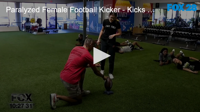 2022-01-27 at 08-47-35 Paralyzed Female Football Kicker – Kicks Again FOX 28 Spokane