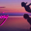 art and logo for new reality series the real dirty dancing, with logo in hot pink script mimicking original movie logo, and silhouettes of a man lifting a woman over his head