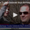 Six Garbage Trucks Celebrate Boys Birthday