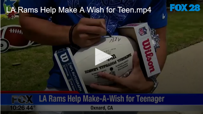 LA Rams Help Make A Wish for Teen FOX 28 Spokane