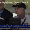 Veteran Gets High School Diploma After 80 Years