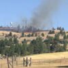 Fire burning south of Spokane