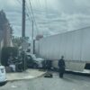 Semi-truck collides with 2 vehicles, house on 29th and Freya