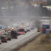Vehicle fire on eastbound I-90 and Barker Road causes traffic delays