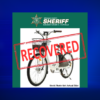 Law enforcement arrest suspected bike thief