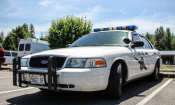 Washington State Patrol car involved in collision