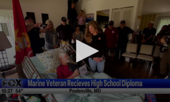 Marine Veteran Receives High School Diploma