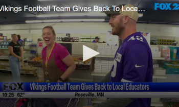 Vikings Football Team Gives Back To Local Educators
