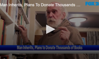 Man Inherits, Plans To Donate Thousands Of Books