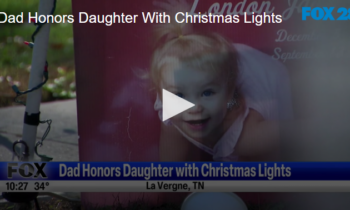 Dad Honors Daughter With Christmas Lights