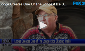 Lodge Creates One Of The Longest Ice Skating Trails