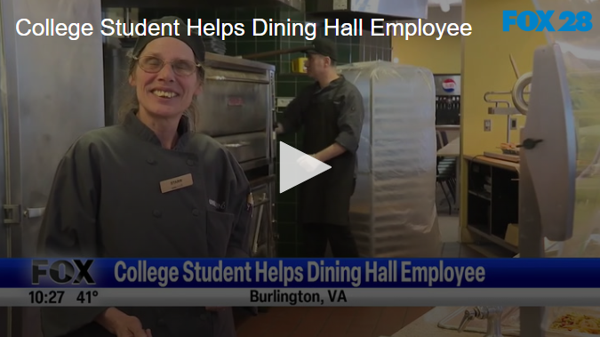 College Student Helps Dining Hall Employee Feb 25 2025