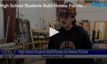 High School Students Build Homes For Helene Victims