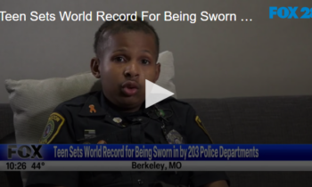 Teen Sets World Record For Being Sworn In By 203 Police Departments