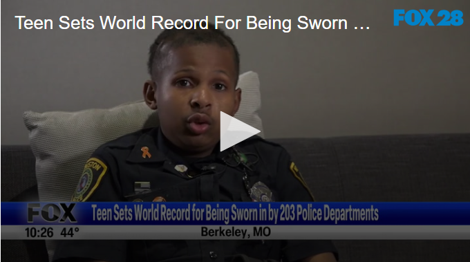 Teen Sets World Record For Being Sworn In By 203 Police Departments April 17 2025