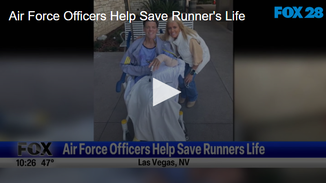 Air Force Officers Help Save Runner's Life April 24 2025